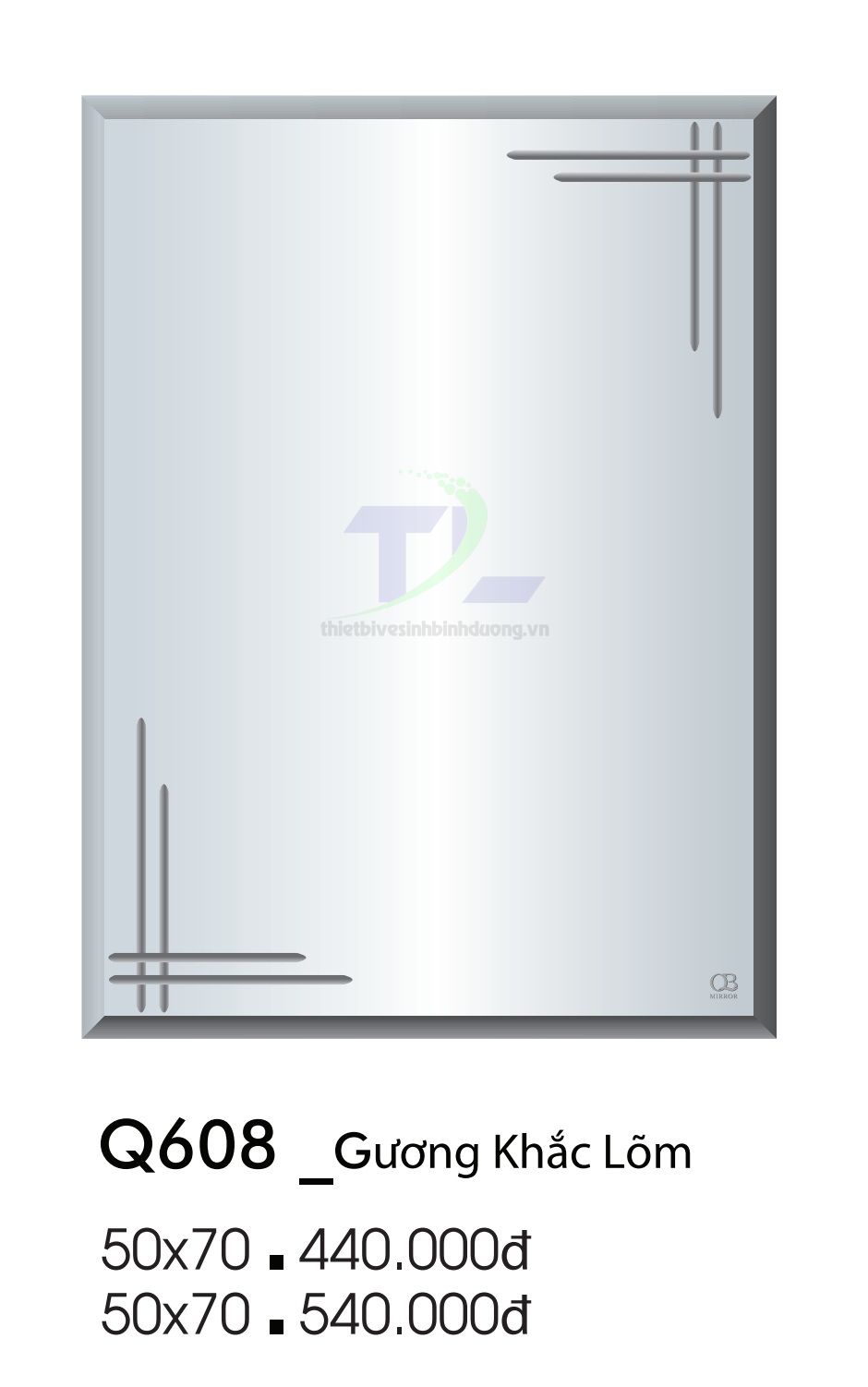 Gương soi phòng tắm QB Q608